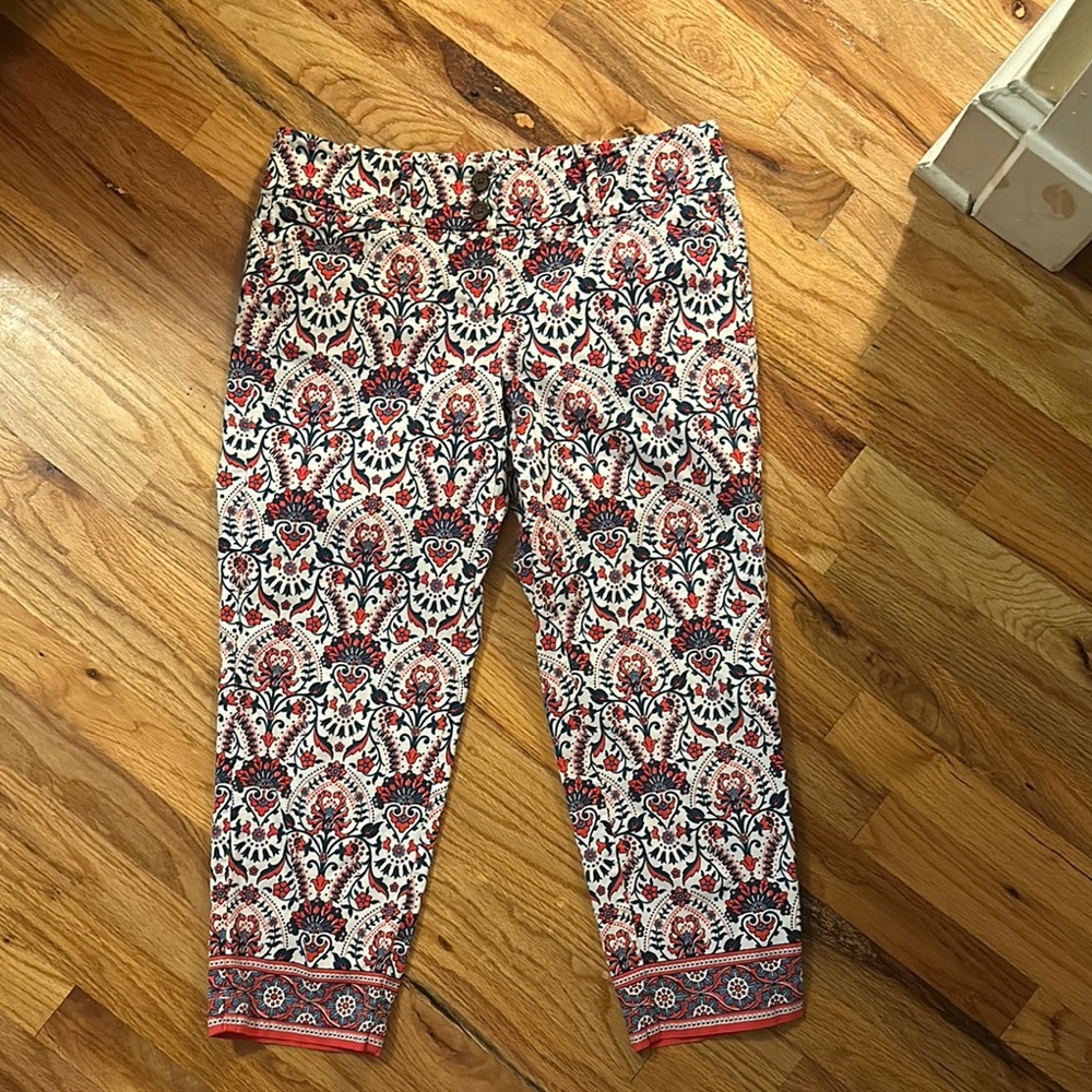 Colorful Paisley Print Pants